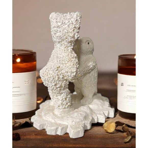 Vintage Snow Buddies Girl with Penguin Figurine - Picture 6 of 7